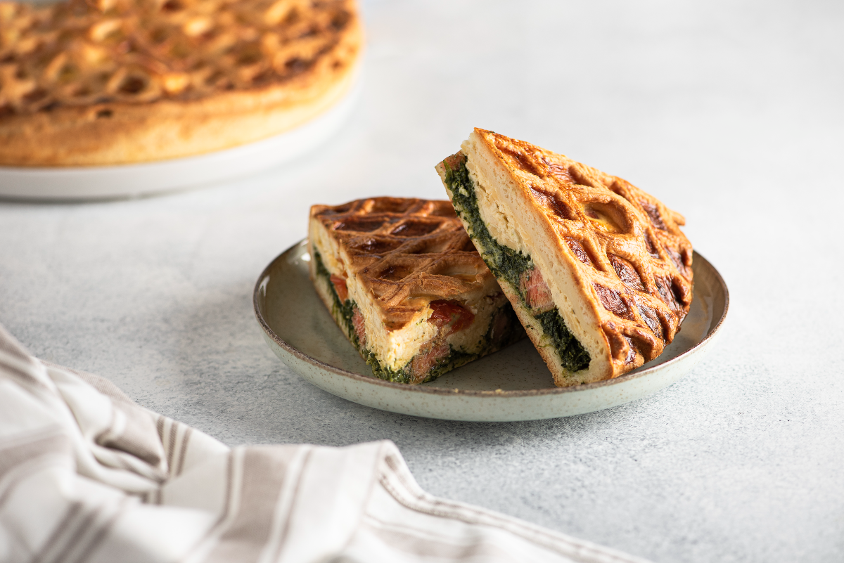 Флай зі шпинатом та лососем