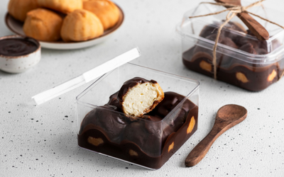 Профітролі ванільні в шоколадному ганаші